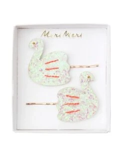 Meri Meri Neon Swan Hair Slides