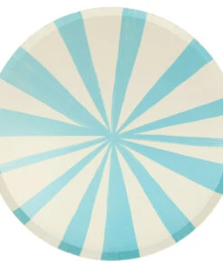 Meri Meri Blue Stripe Plates L