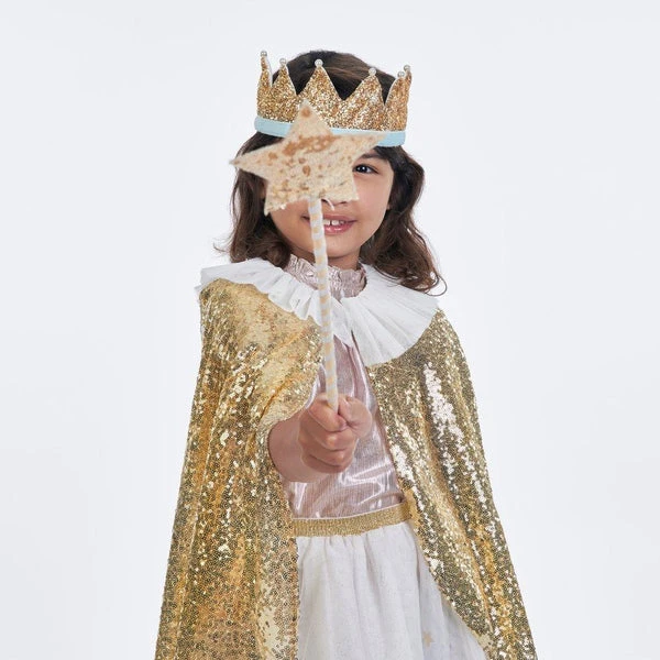 Meri Meri Gold Sparkle Cape Costume 5 Meri Meri Gold Sparkle Cape Costume