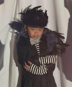 Meri Meri Black Feather Crown