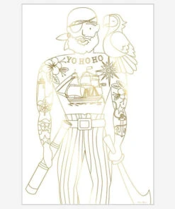 Meri Meri Pirate Colouring Posters (set Of 2) 10 Meri Meri Pirate Colouring Posters (set Of 2)