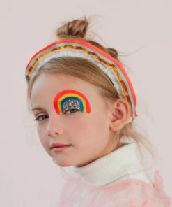 Meri Meri Rainbow Ruffle Headband 7 Meri Meri Rainbow Ruffle Headband