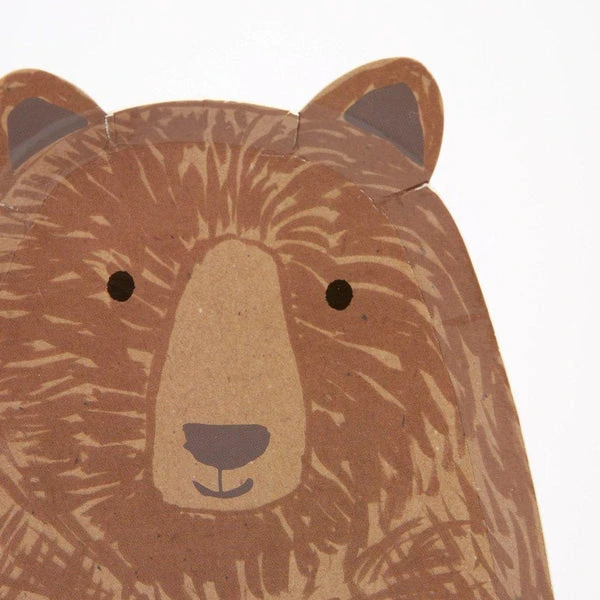 Meri Meri Brown Bear Large Plates 3 Meri Meri Brown Bear Large Plates