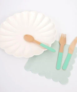 Meri Meri Mint Wooden Cutlery Set