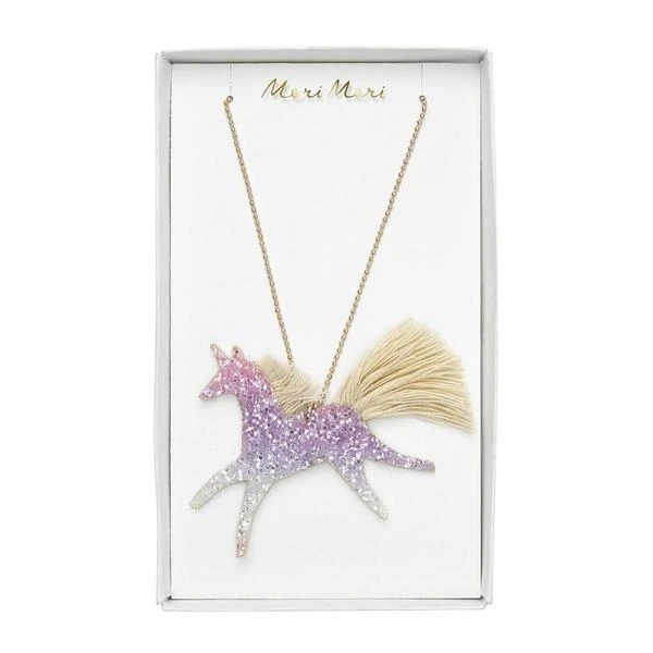 Meri Meri Unicorn Ombre Glitter Necklace 3 Meri Meri Unicorn Ombre Glitter Necklace
