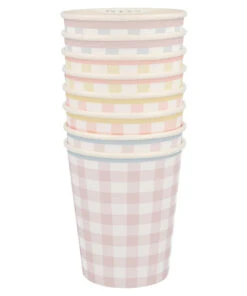 Meri Meri Gingham Cups