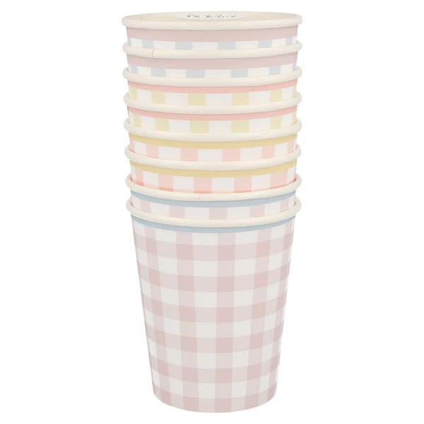 Meri Meri Gingham Cups 3 Meri Meri Gingham Cups