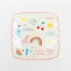 Meri Meri Rainbow Unicorn Paper Plate 1 Meri Meri Rainbow Unicorn Paper Plate
