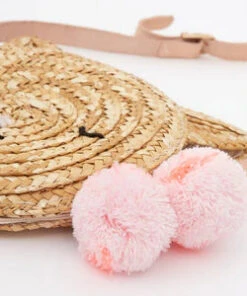 Meri Meri Cat Cross Body Straw Bag