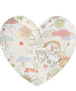 Meri Meri Valentine Doodle Plates L