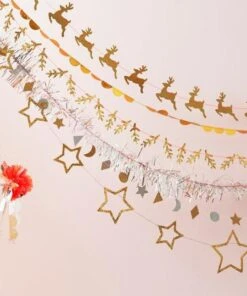 Meri Meri Gold Star Glitter Mini Garland 7 Meri Meri Gold Star Glitter Mini Garland