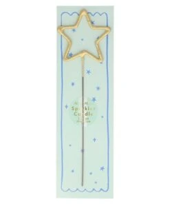 Meri Meri Gold Sparkler Star Candle