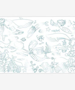 Meri Meri Mermaid Colouring Posters (set Of 2)