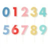 Meri Meri Rainbow Number Acrylic Toppers
