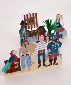 Meri Meri Pirate Concertina Card - Happy Birthday