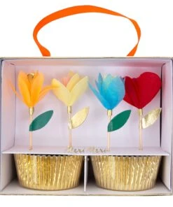 Meri Meri Bright Floral Cupcake Kit
