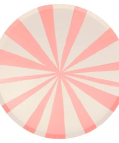 Meri Meri Pink Stripe Dinner Plates L