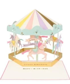 Meri Meri Carousel Stand Up Card