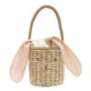Meri Meri Gingham Bunny Straw Bag 2 Meri Meri Gingham Bunny Straw Bag