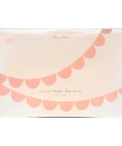 Meri Meri Peach Tissue Paper Scallop Garlands