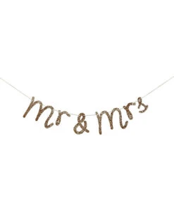 Meri Meri Mr And Mrs Gold Garland