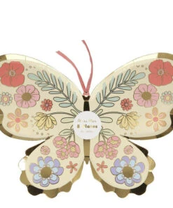 Meri Meri Floral Butterfly Plates