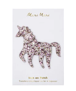 Meri Meri Pink Unicorn Glitter Patch