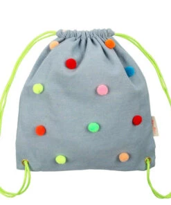 Meri Meri Chambray Pompom Backpack