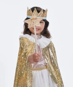 Meri Meri Gold Sparkle Cape Costume