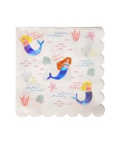 Meri Meri Lets Be Mermaids Large Napkins