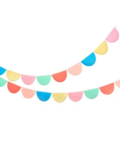 Meri Meri Rainbow Tissue Paper Scallop Garlands