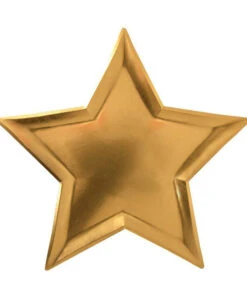 Meri Meri Gold Star Plates