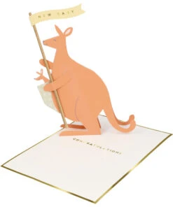 Meri Meri Baby Kangaroo Stand Up Greeting Card