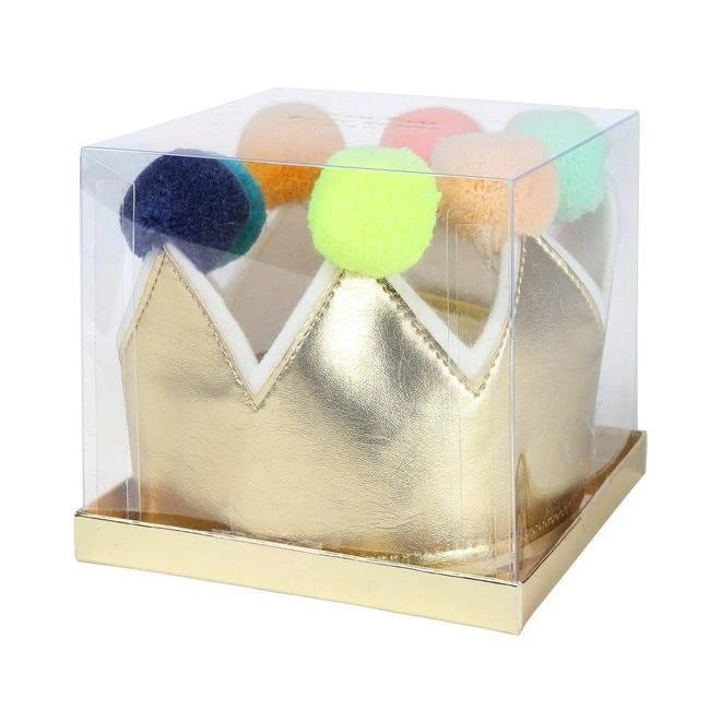 Meri Meri Gold Pom Pom Crown 4 Meri Meri Gold Pom Pom Crown