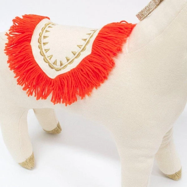 Meri Meri Hugo Llama Knitted Toy Character Cushion 4 Meri Meri Hugo Llama Knitted Toy Character Cushion