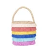 Meri Meri Raffia Fringe Woven Straw Bag
