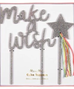 Meri Meri Make A Wish Acrylic Toppers