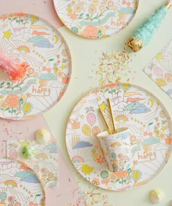 Meri Meri Happy Doodle Dinner Plates