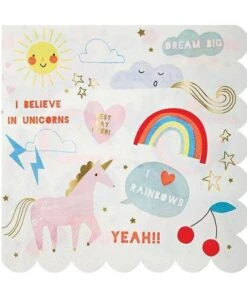 Meri Meri Rainbow Unicorn Napkins