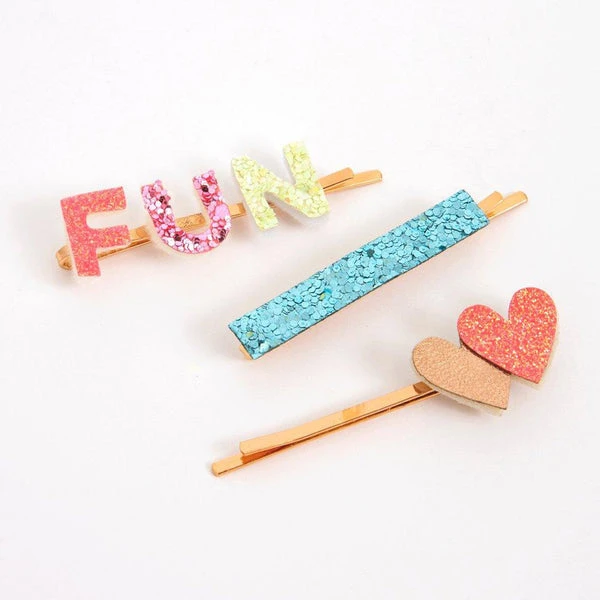 Meri Meri Fun Time Hair Slides (set Of 6) 4 Meri Meri Fun Time Hair Slides (set Of 6)