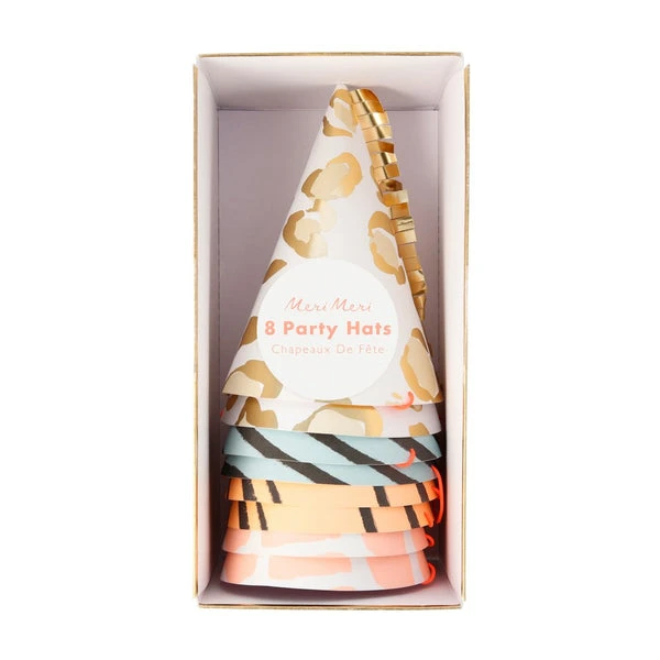 Meri Meri Safari Animal Print Party Hats 4 Meri Meri Safari Animal Print Party Hats