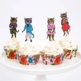 Meri Meri Nathalie Lete Flora Cat Cupcake Kit Set Of 24 Toppers 3 Meri Meri Nathalie Lete Flora Cat Cupcake Kit Set Of 24 Toppers