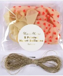 Meri Meri 8 Printed Heart Balloons