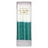 Meri Meri Green Glitter Dipped Candles