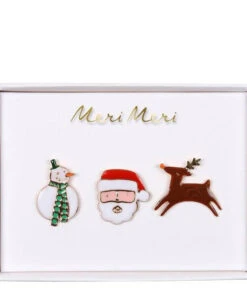 Meri Meri Christmas Character Enamel Pins
