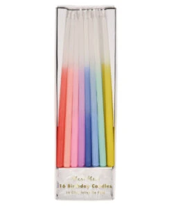 Meri Meri Rainbow Dipped Tapered Candles