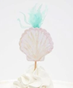 Meri Meri Set of 24 Toppers Mermaid Cupcake Kit