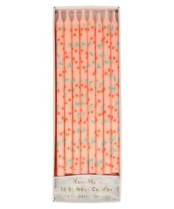 Meri Meri Peach With Cherries Candles
