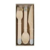 Meri Meri Silver Wooden Cutlery 1 Meri Meri Silver Wooden Cutlery