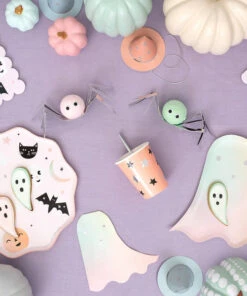 Meri Meri Pastel Halloween Ghost Plates